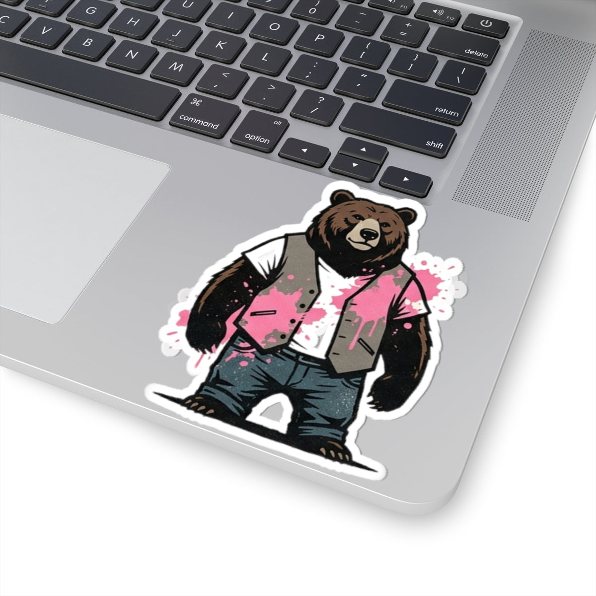 "Real Men Eat Pink" Sticker