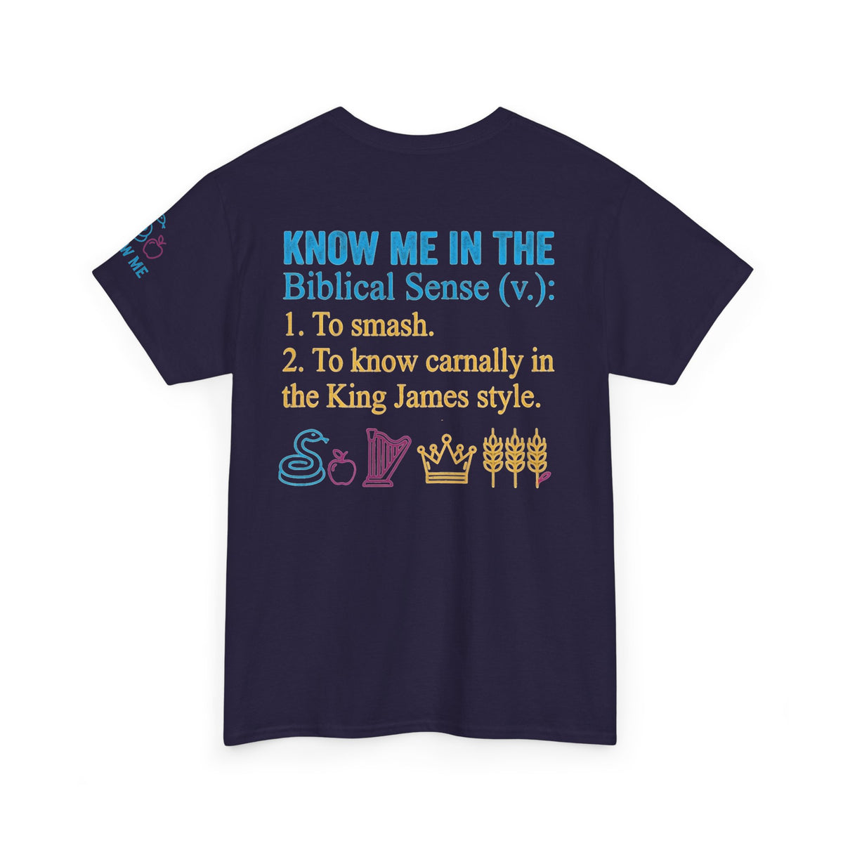 "Good Book Series Know Me In The Biblical Sense" Premium Graphic Tee