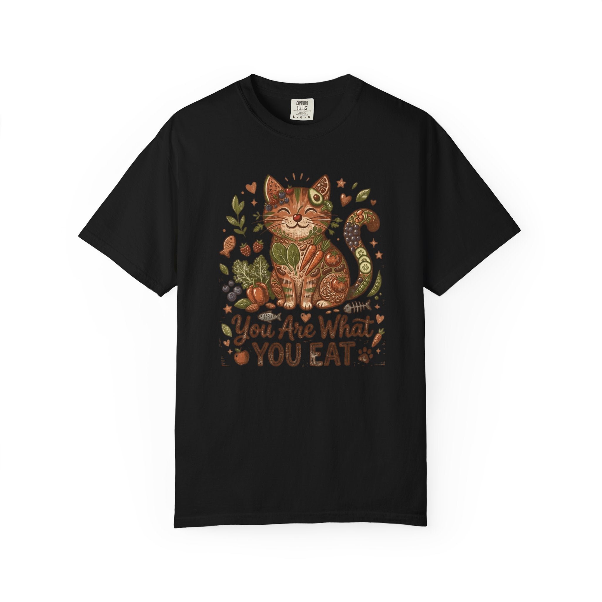 "You Are What You Eat - Cat 3" Unisex Garment-Dyed T-shirt
