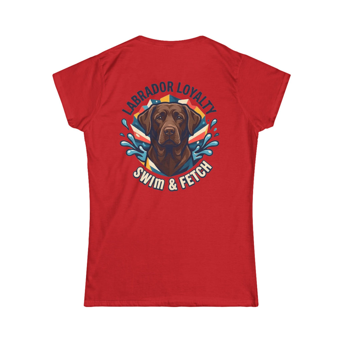 Color: Red | Labrador Loyalty Swim Fetch Women's Tee