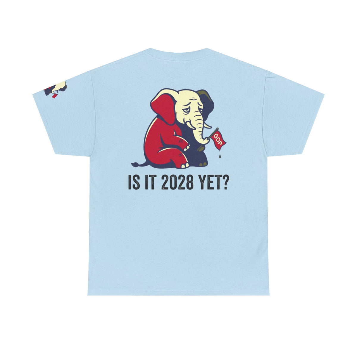 Color: Light Blue | Is It 2028 Yet Premium Graphic Tee