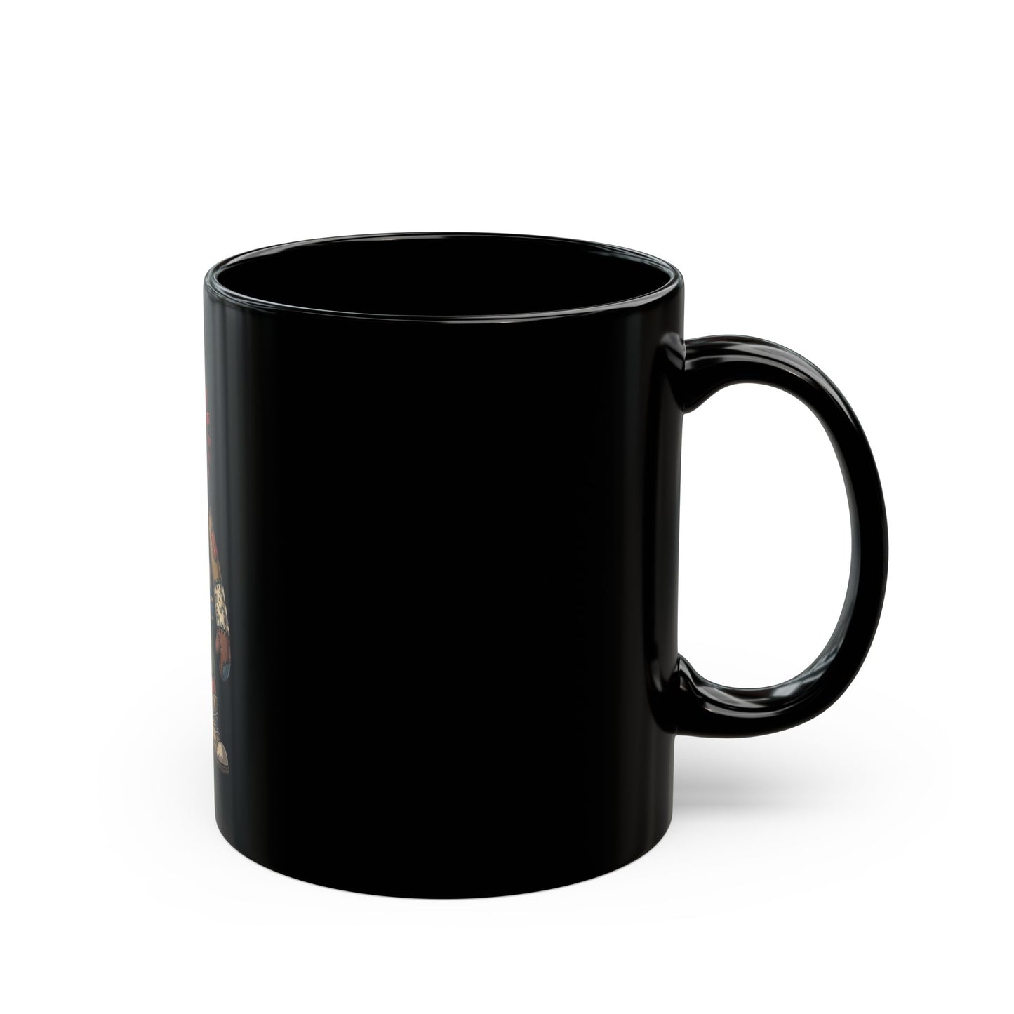 "Stitch" Black Ceramic Mug