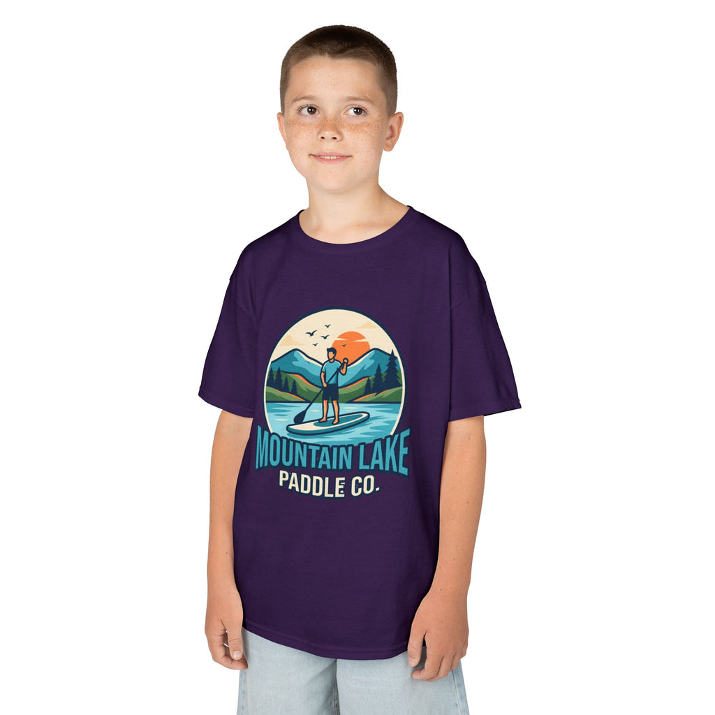 "Mountain Lake Paddle Board" Kids Tee