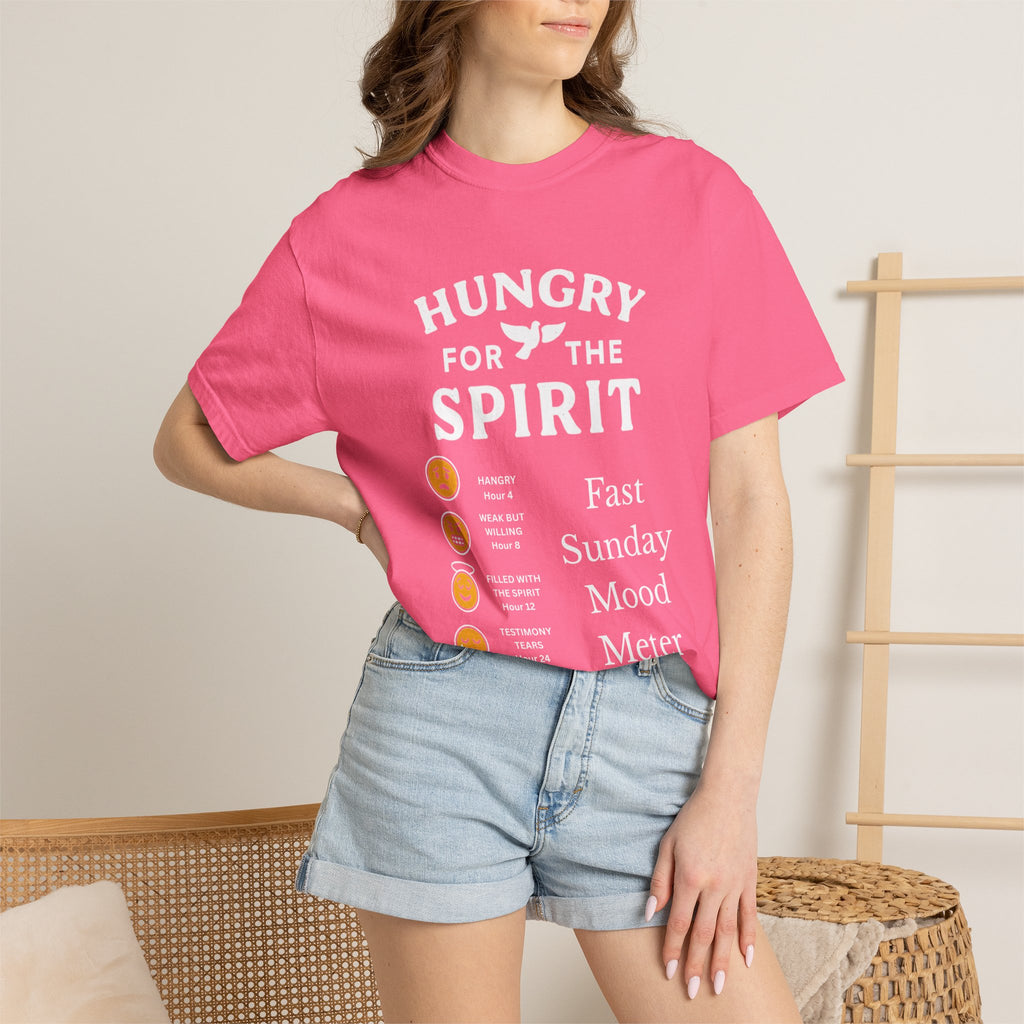 "Fast Sunday Mood Meter" Unisex Garment-Dyed T-shirt