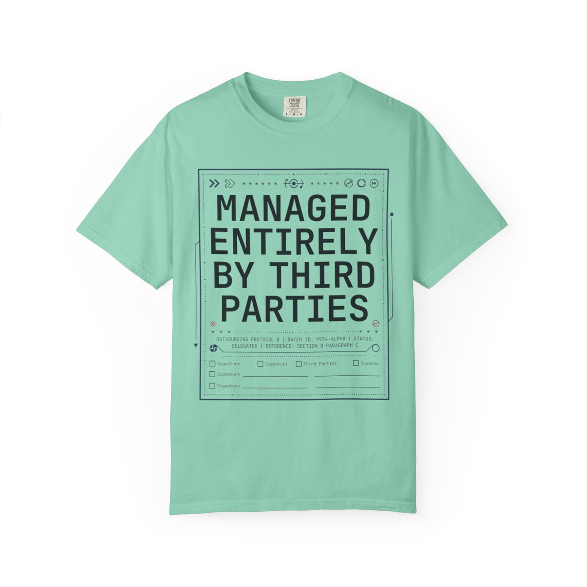 Color: Island Reef | Managed Entirely By Third Parties Unisex Garment-Dyed Tee