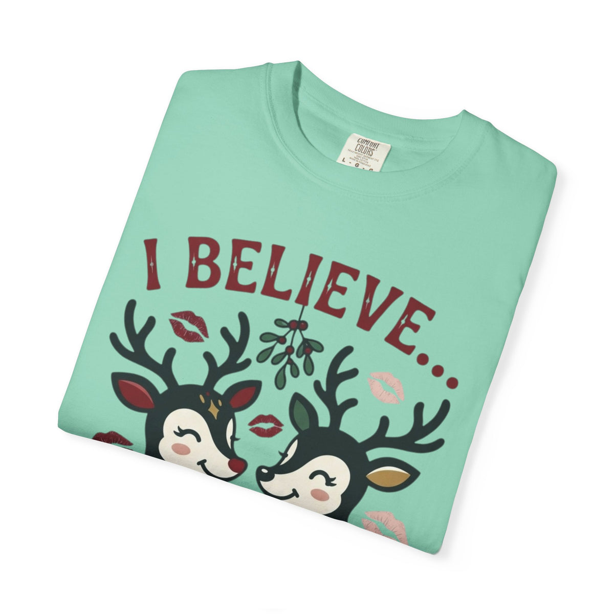 "Bad Decisions Under the Mistletoe" Unisex Garment-Dyed Tee