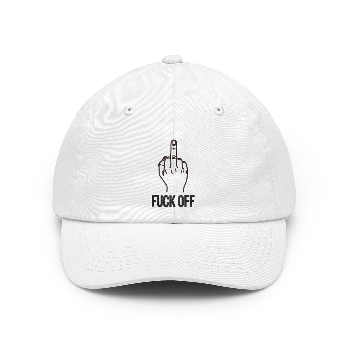 Color: White | F@#% OFF Dad Hat