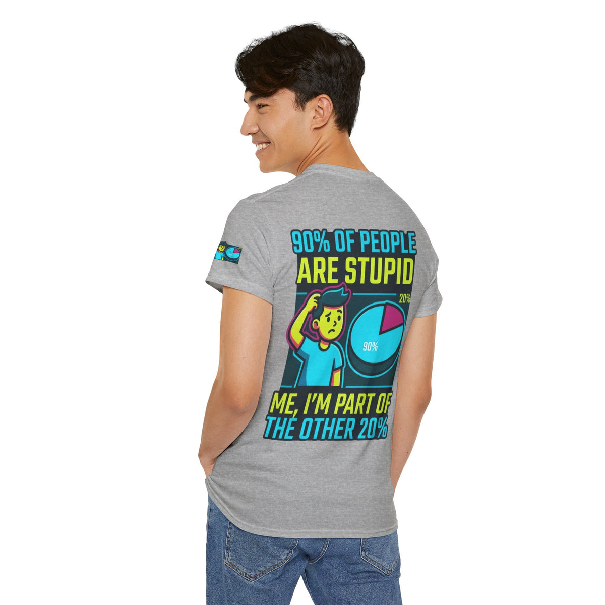 "90% Of People Are Stupid" Premium Graphic Tee