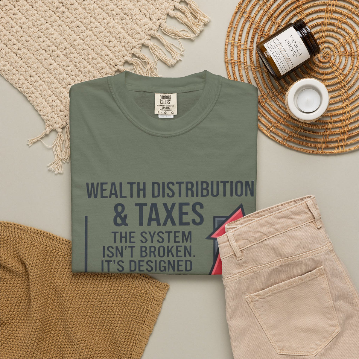 "Protest Series - Follow The Money" Unisex Garment-Dyed Tee