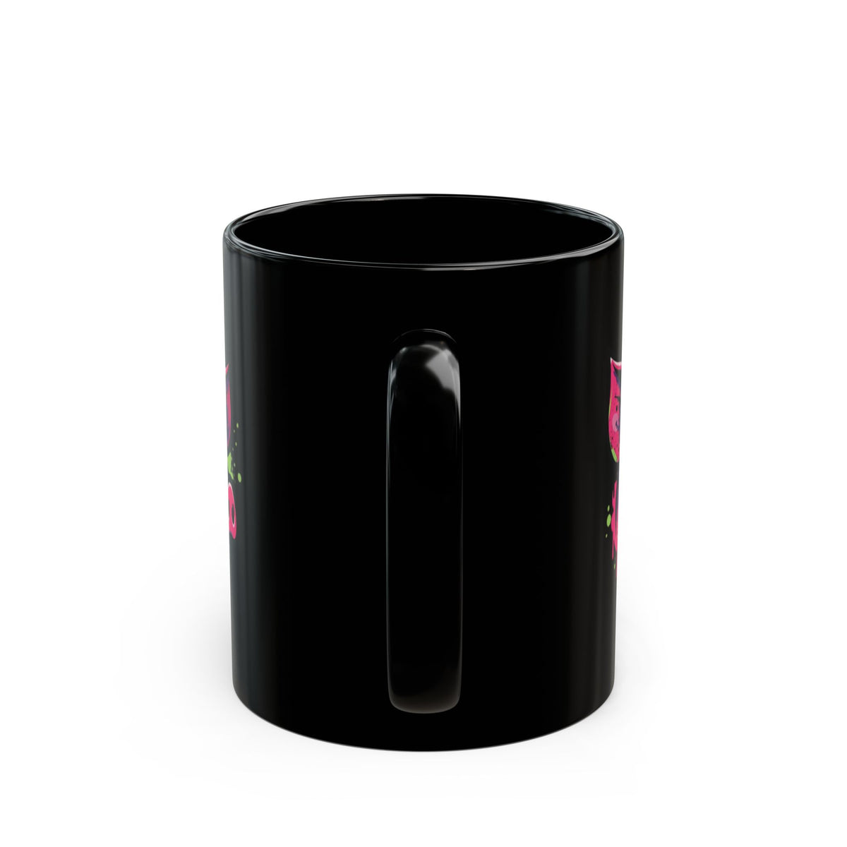 "Barnyard Pig" Black Ceramic Mug — Graphic