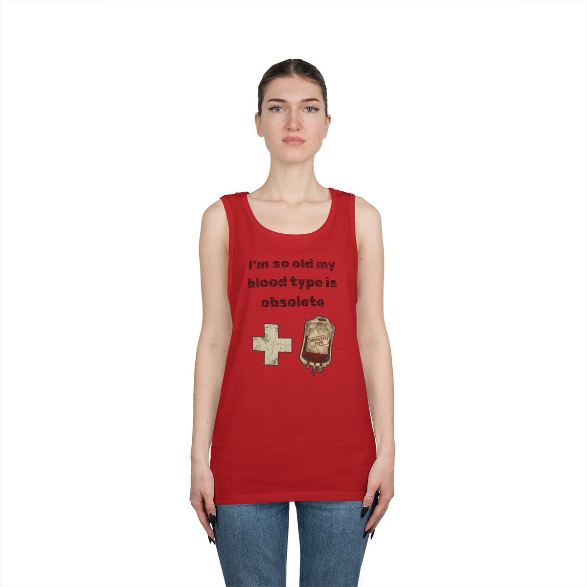 Color: Red | Blood Type Tank Top