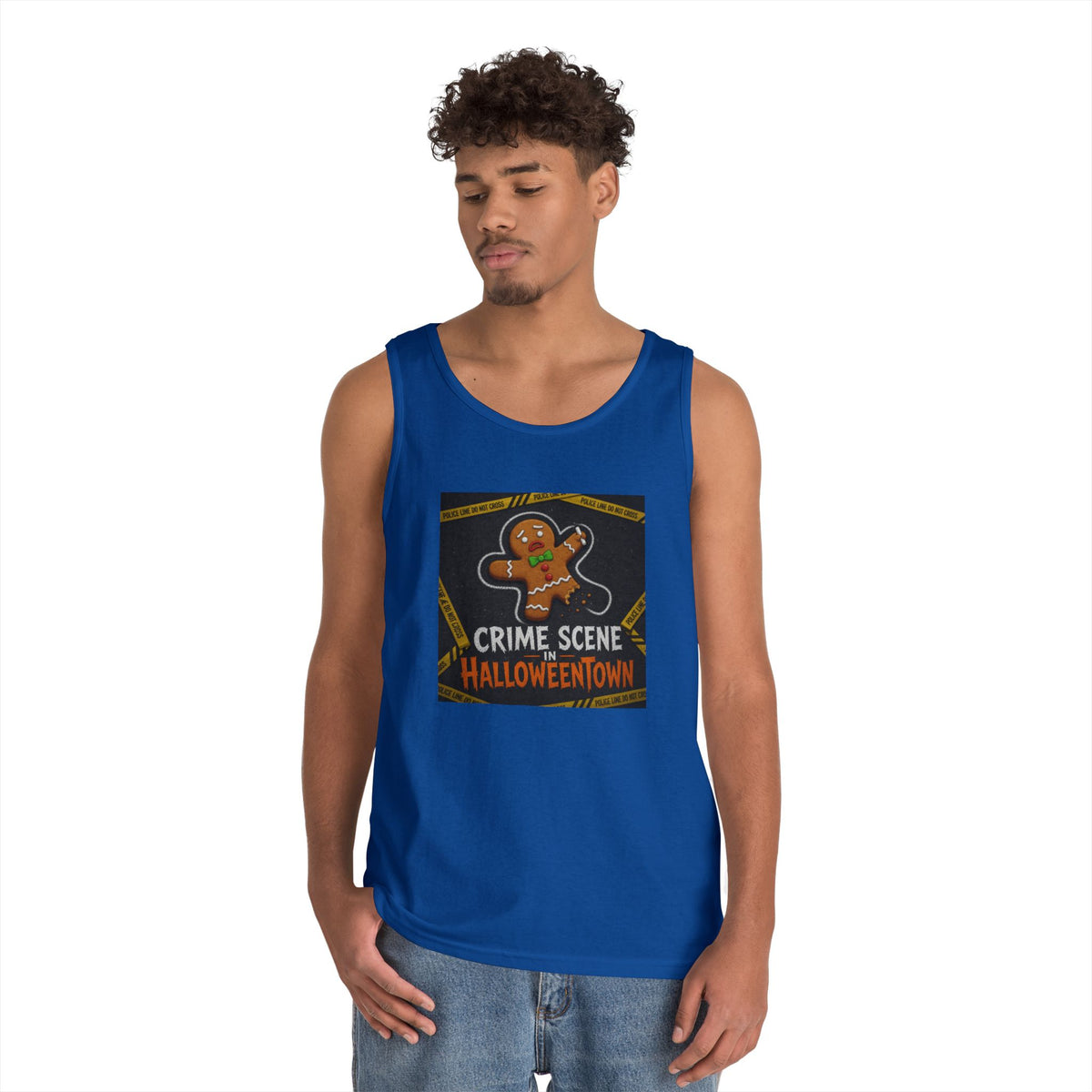 Color: Royal | Crime Scene in Halloweentown Tank Top