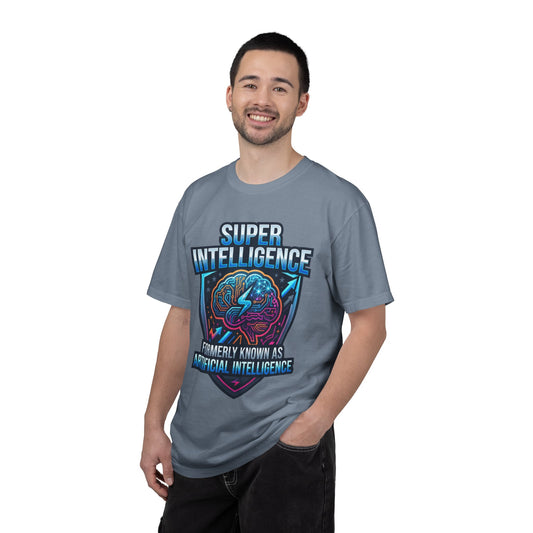 Color: Blue Jean | Super Intelligence Unisex Garment-Dyed Tee