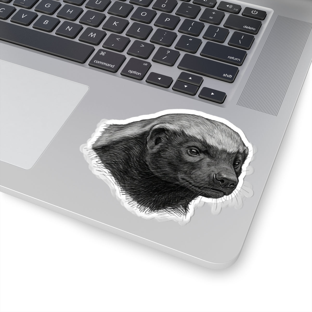 "Pencil Sketch Art Honey Badger" Sticker