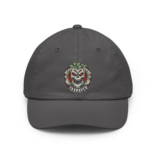 Color: Charcoal | Horror of Taxes Dad Hat — Graphic