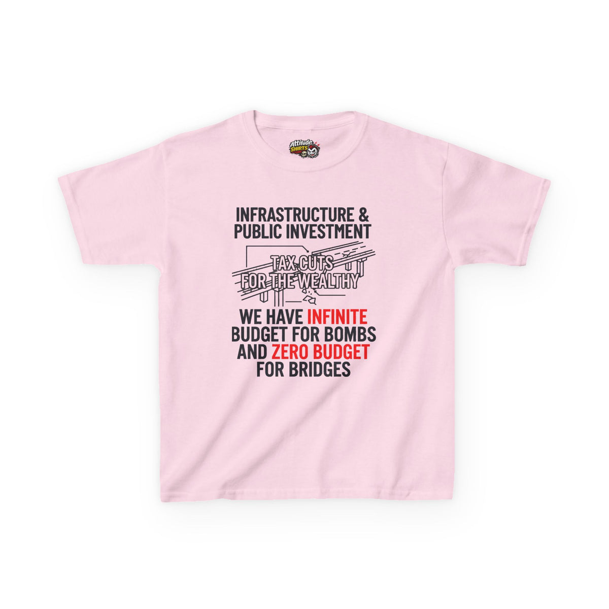 Protest Series - Fix The Roads Kids Tee