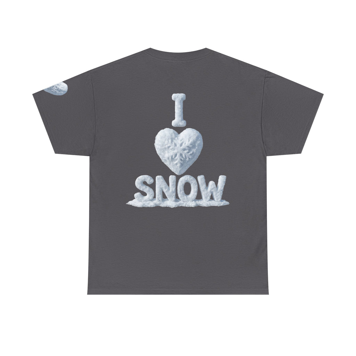 Color: Charcoal | I Love Snow Premium Graphic Tee