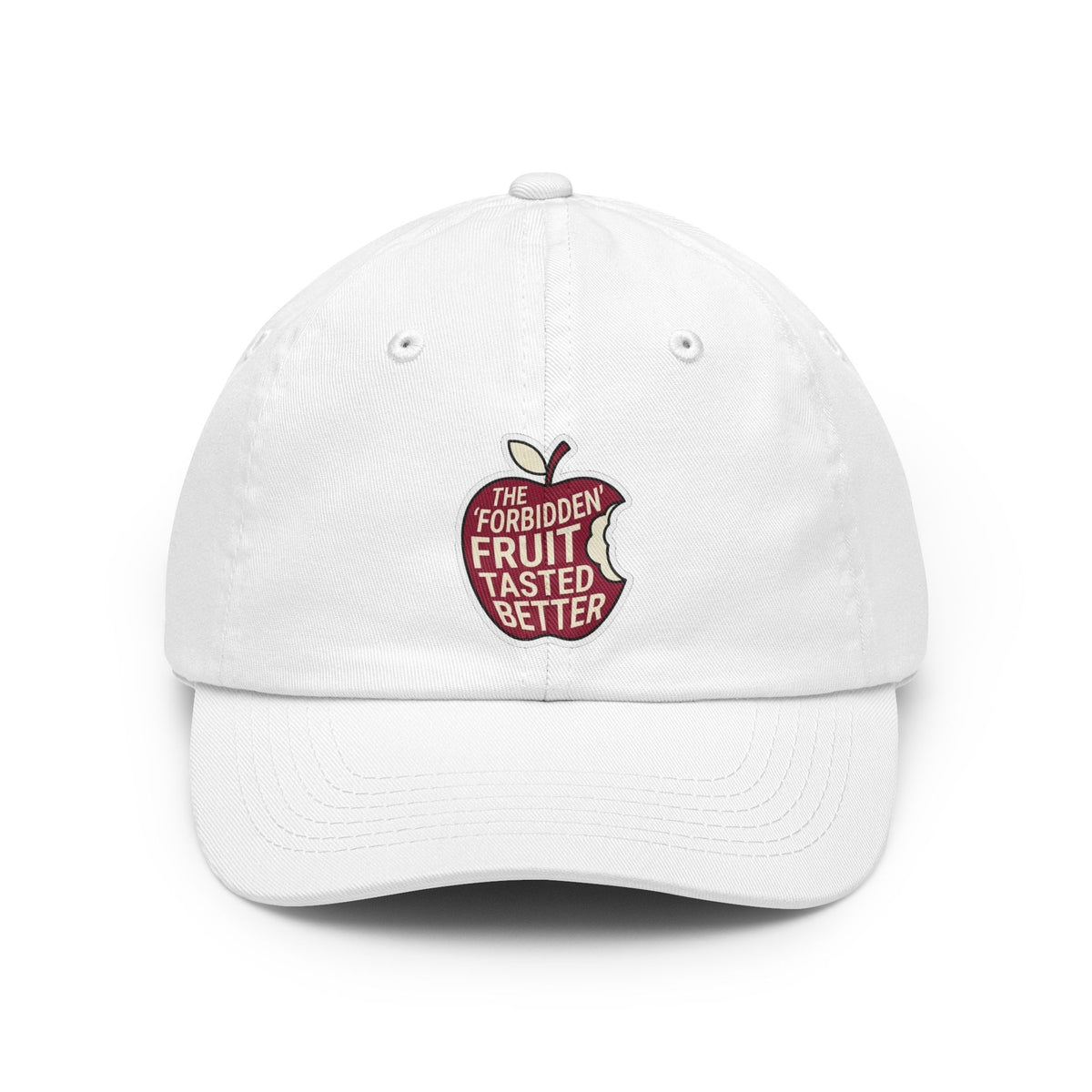 Color: White | Good Book Series Forbidden Fruit Tasted Better Dad Hat