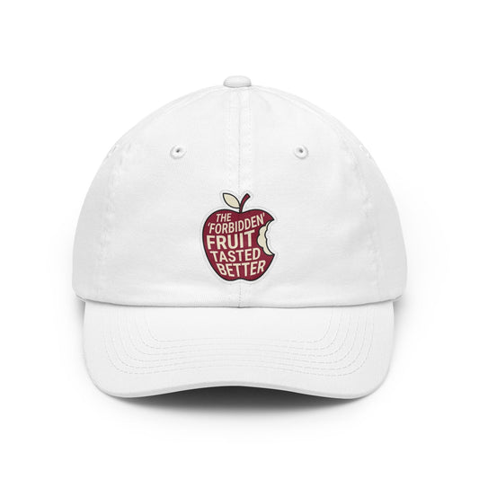 Color: White | Good Book Series Forbidden Fruit Tasted Better Dad Hat
