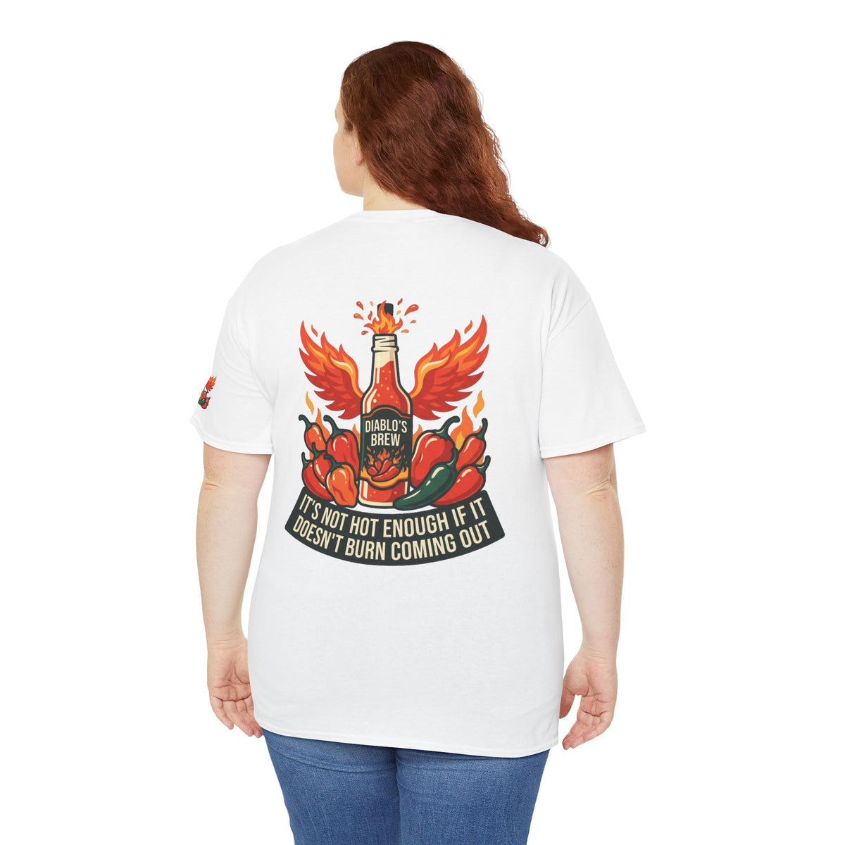 Color: White | Burns Coming Out Premium Graphic Tee