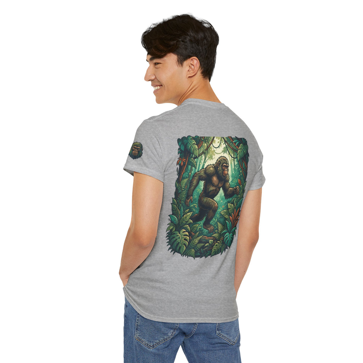 Color: Sport Grey | The Bukit Timah Monkey Man (Singapore) Premium Graphic Tee
