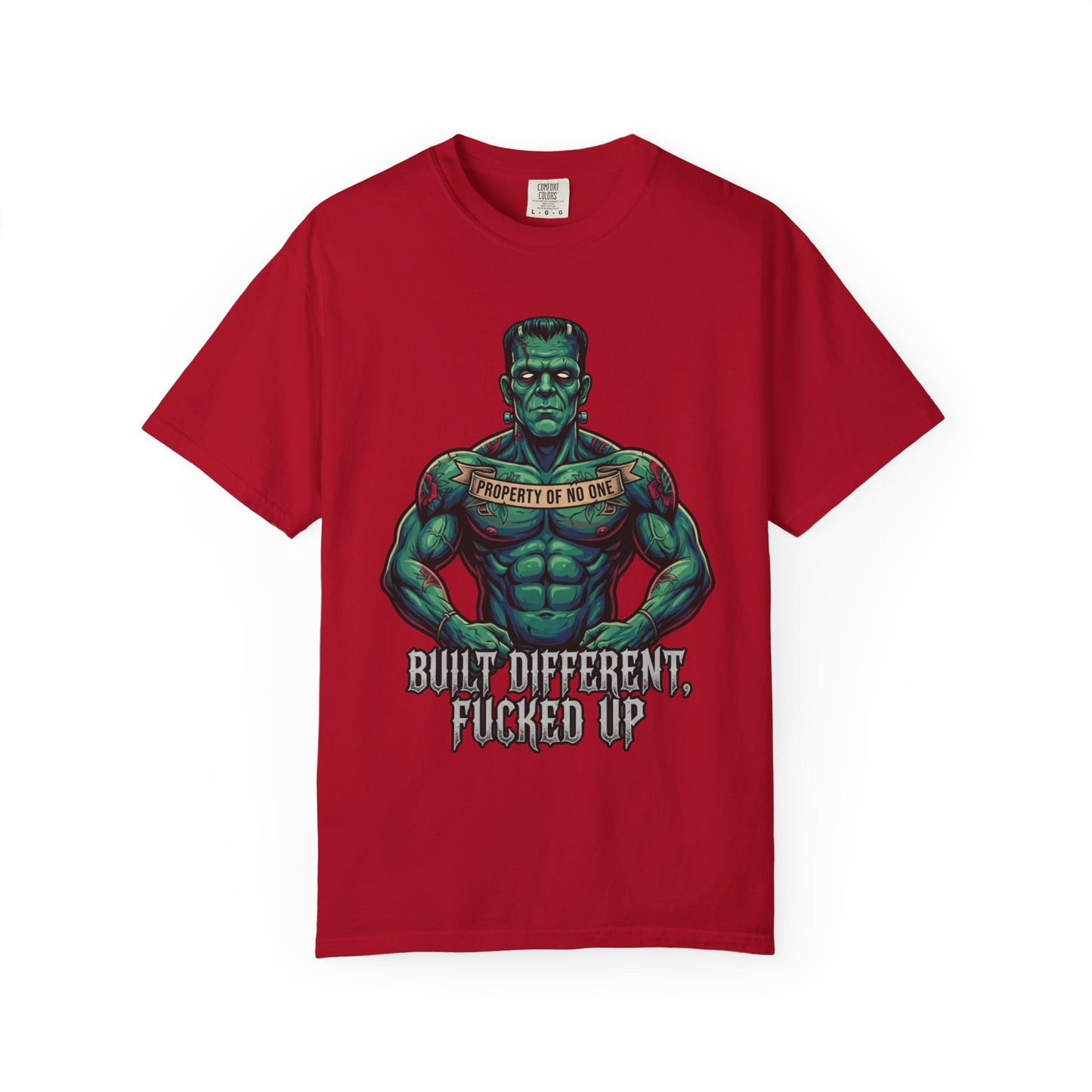 "Built Different" Unisex Garment-Dyed Tee