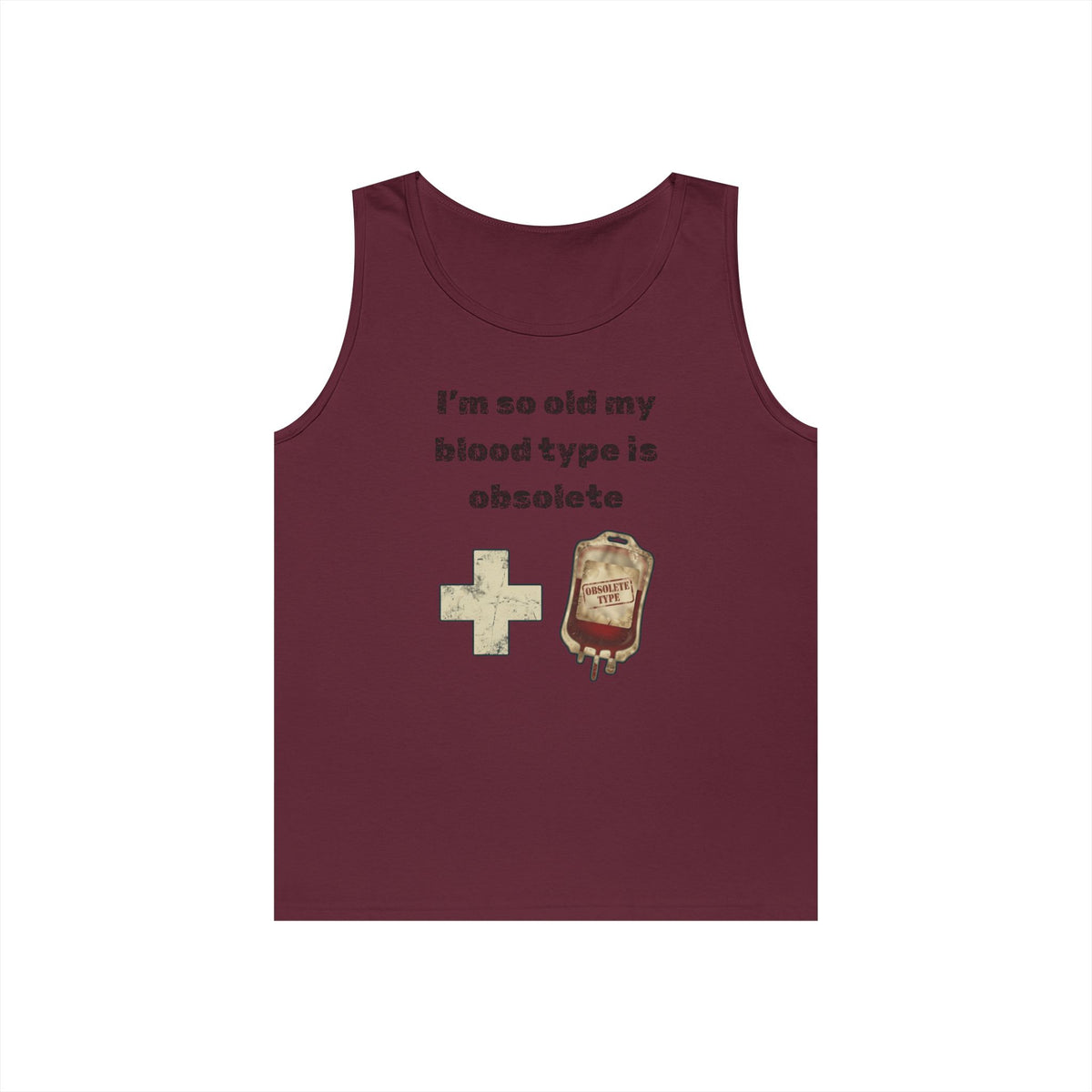 Color: Maroon | Blood Type Tank Top