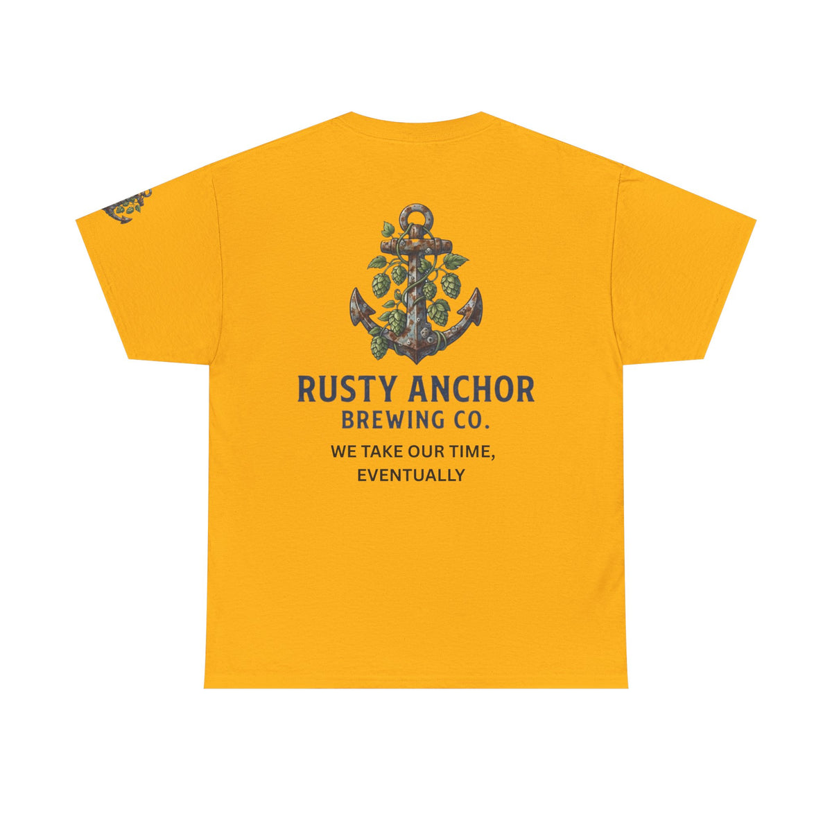 Color: Gold | Rusty Anchor Brewing Premium Graphic Tee