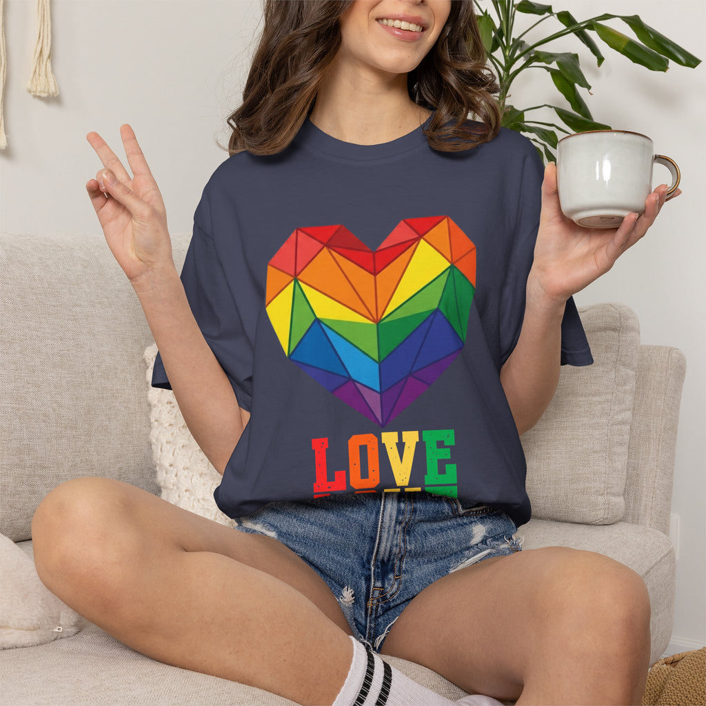 "LOVE" Unisex Garment-Dyed Tee