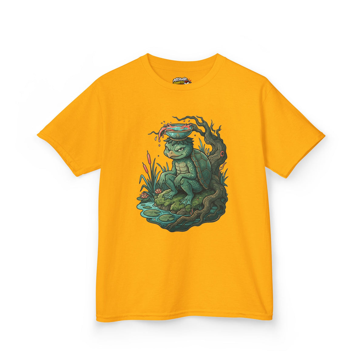 Color: Gold | Kappa (Japanese Folklore) Kids Tee