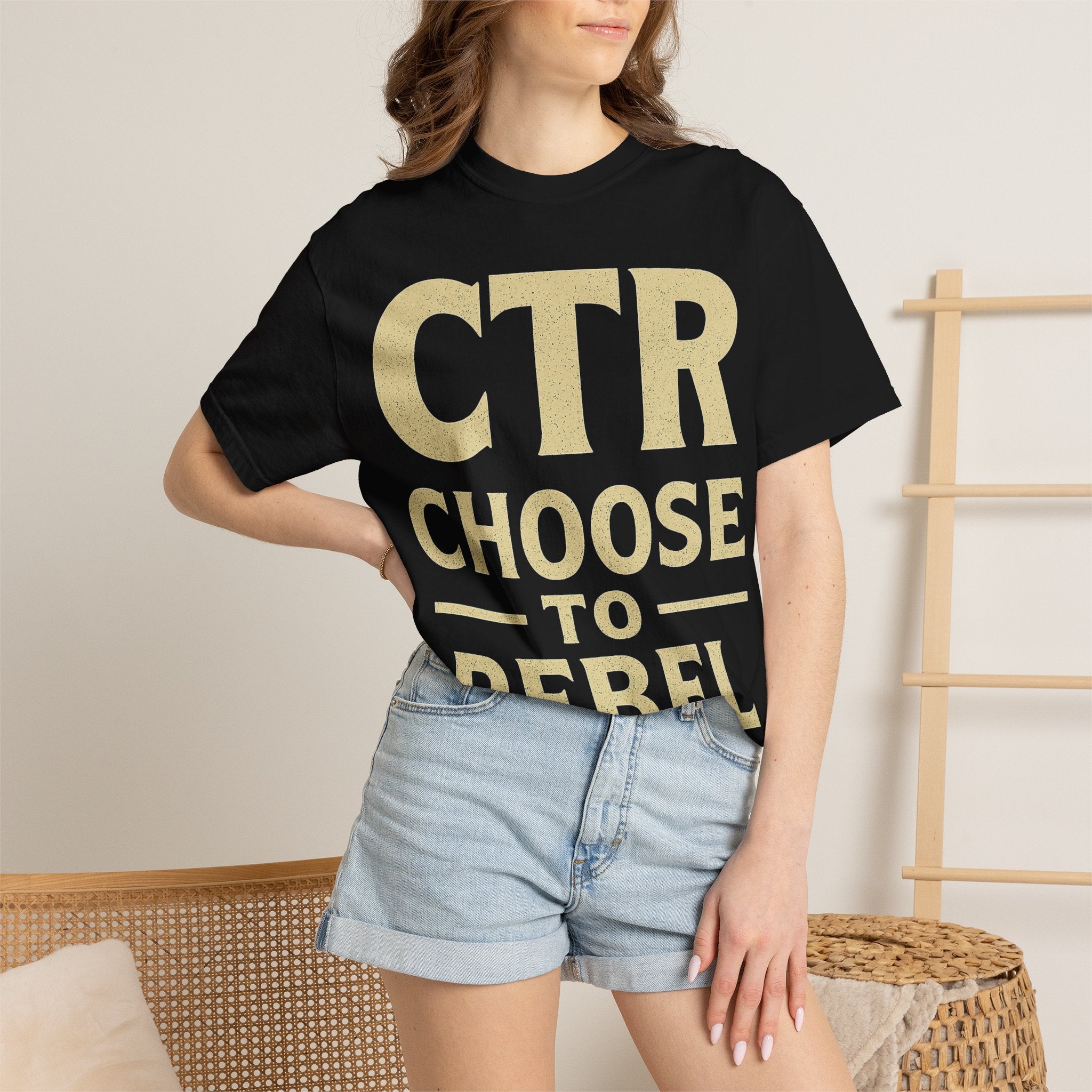 "CTR: Choose To Rebel" Unisex Garment-Dyed T-shirt