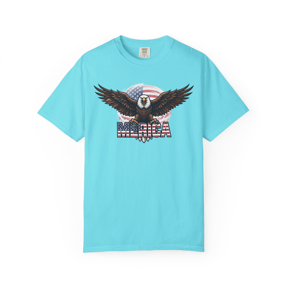 Color: Lagoon Blue | Merica Unisex Garment-Dyed Tee