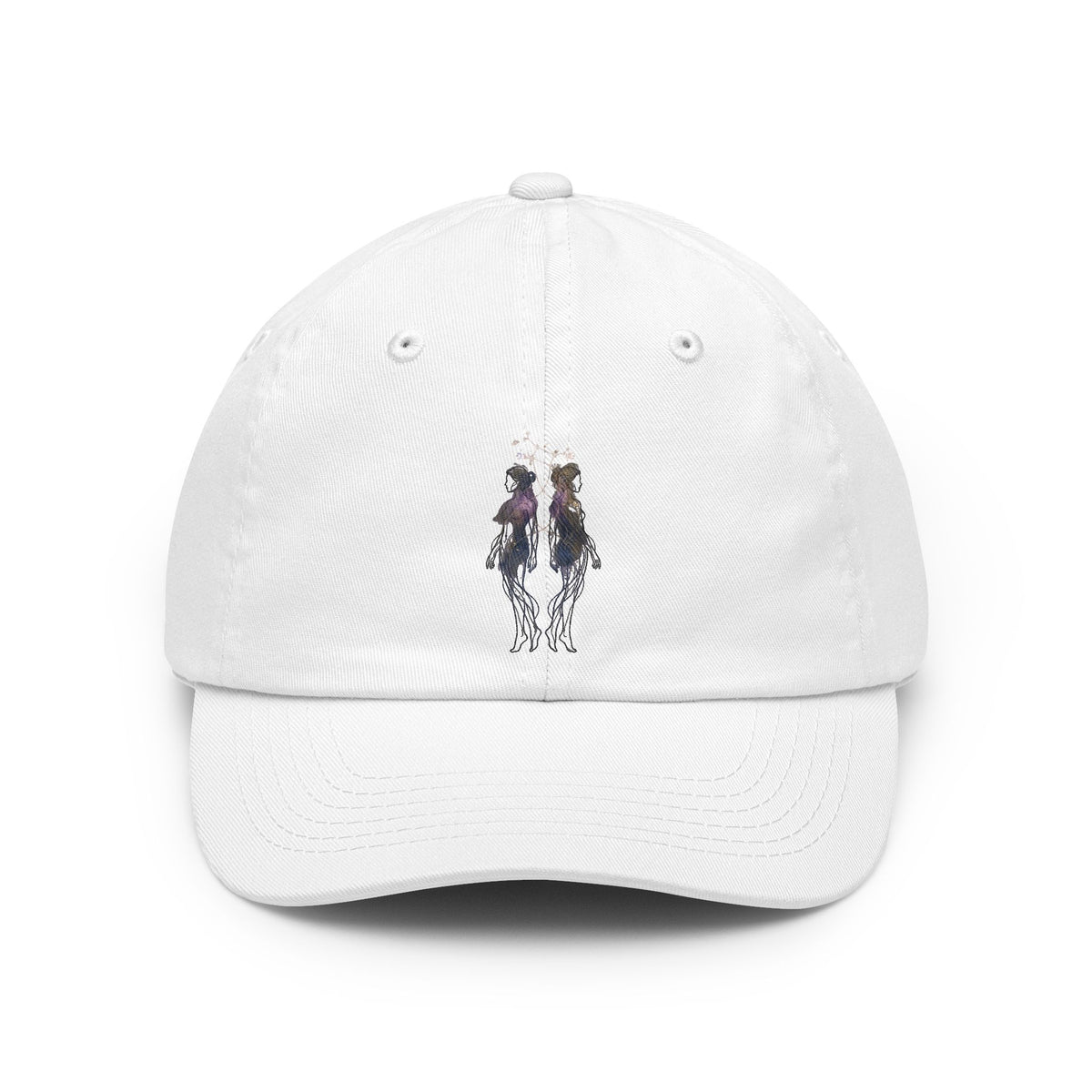 Color: White | Gemini The Celestial Twins Dad Hat