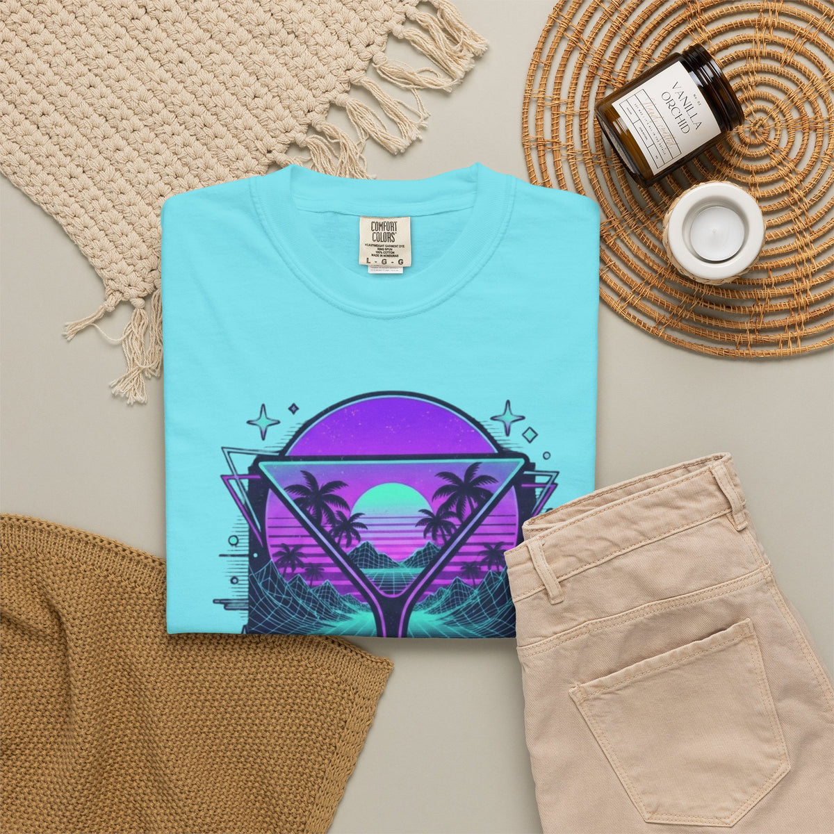 "Up All Night" Unisex Garment-Dyed Tee