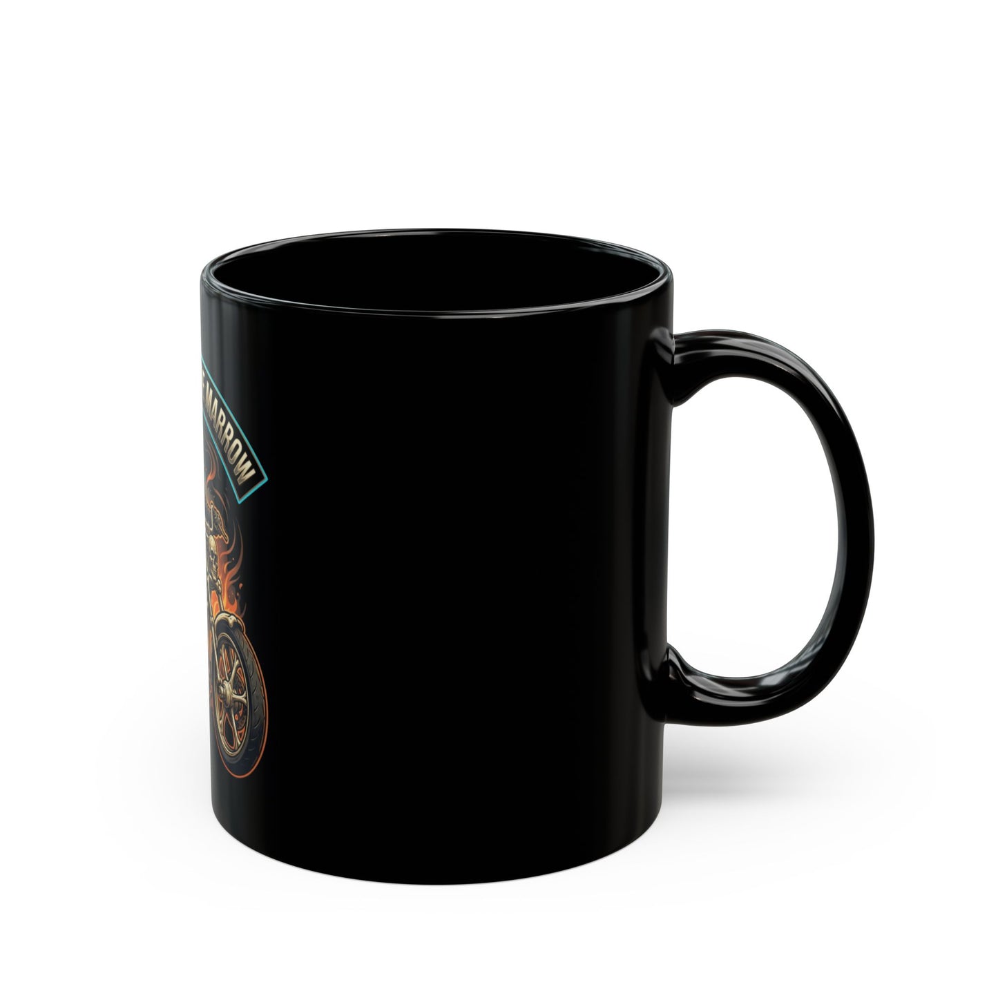 "Bad to the Bone Marrow" Black Ceramic Mug