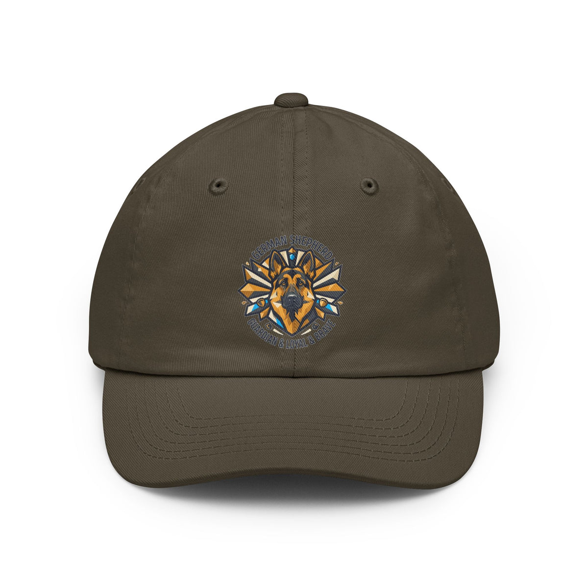 Color: Olive | German Shepherd Guardian Loyal Brave Dad Hat