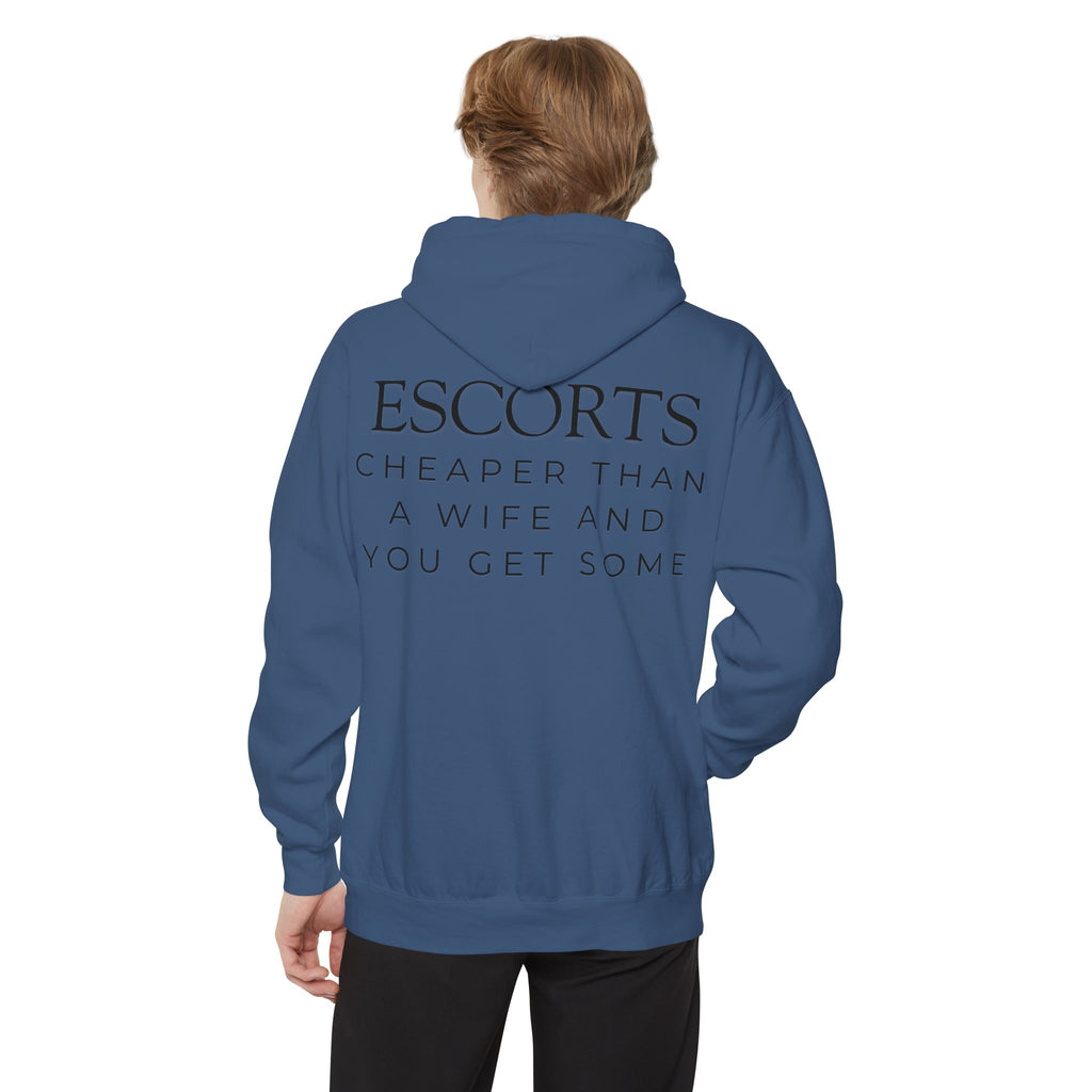 "Escorts" Garment-Dyed Hoodie