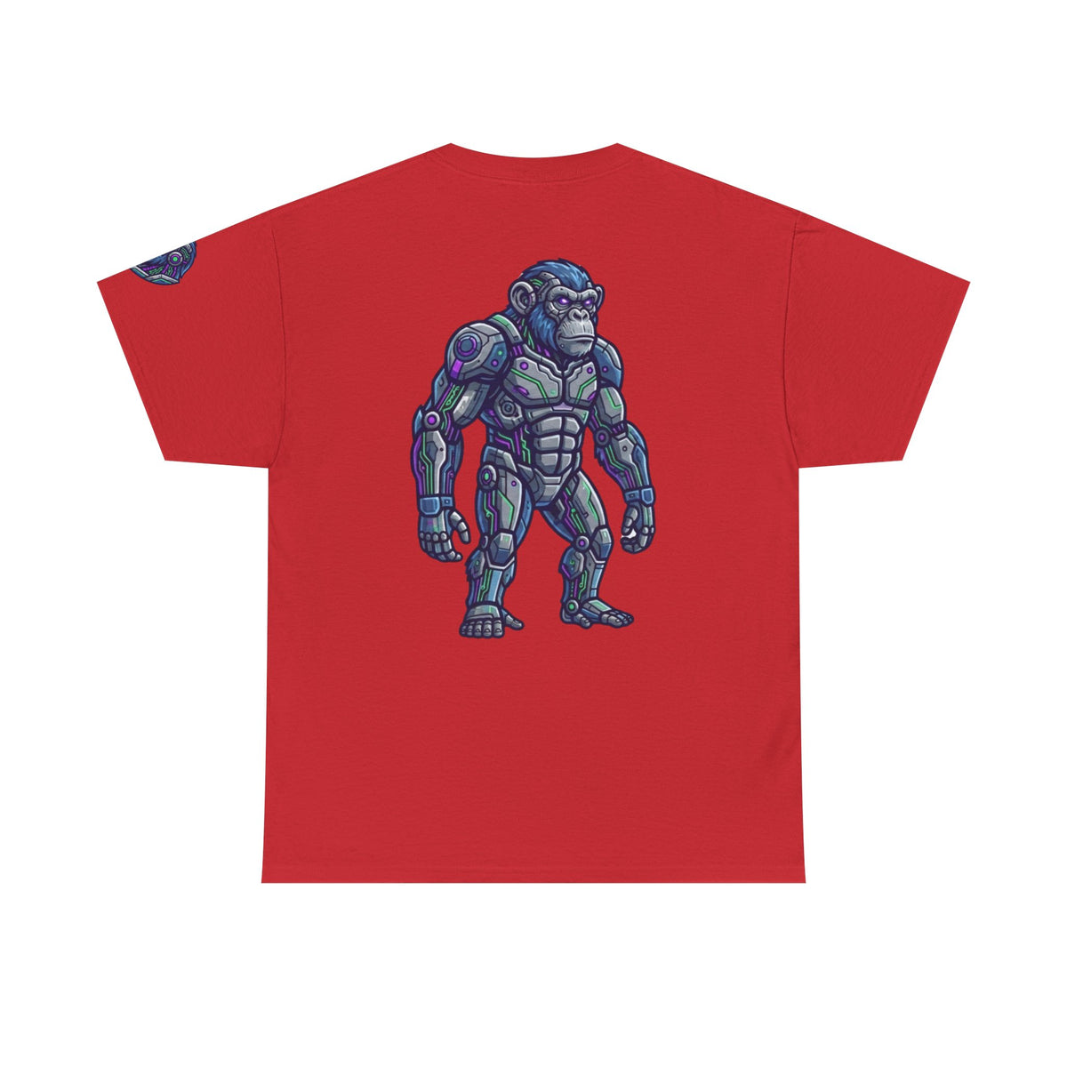 Color: Red | Cyber Chimp Premium Graphic Tee