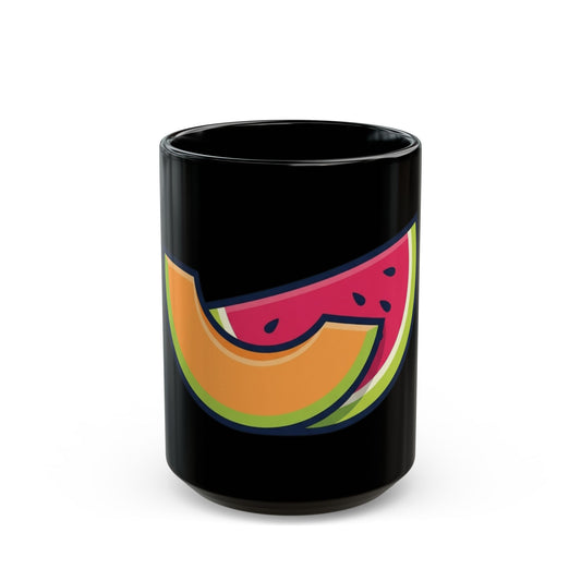 "Big Sweet and Heavy" Black Ceramic Mug — Graphic