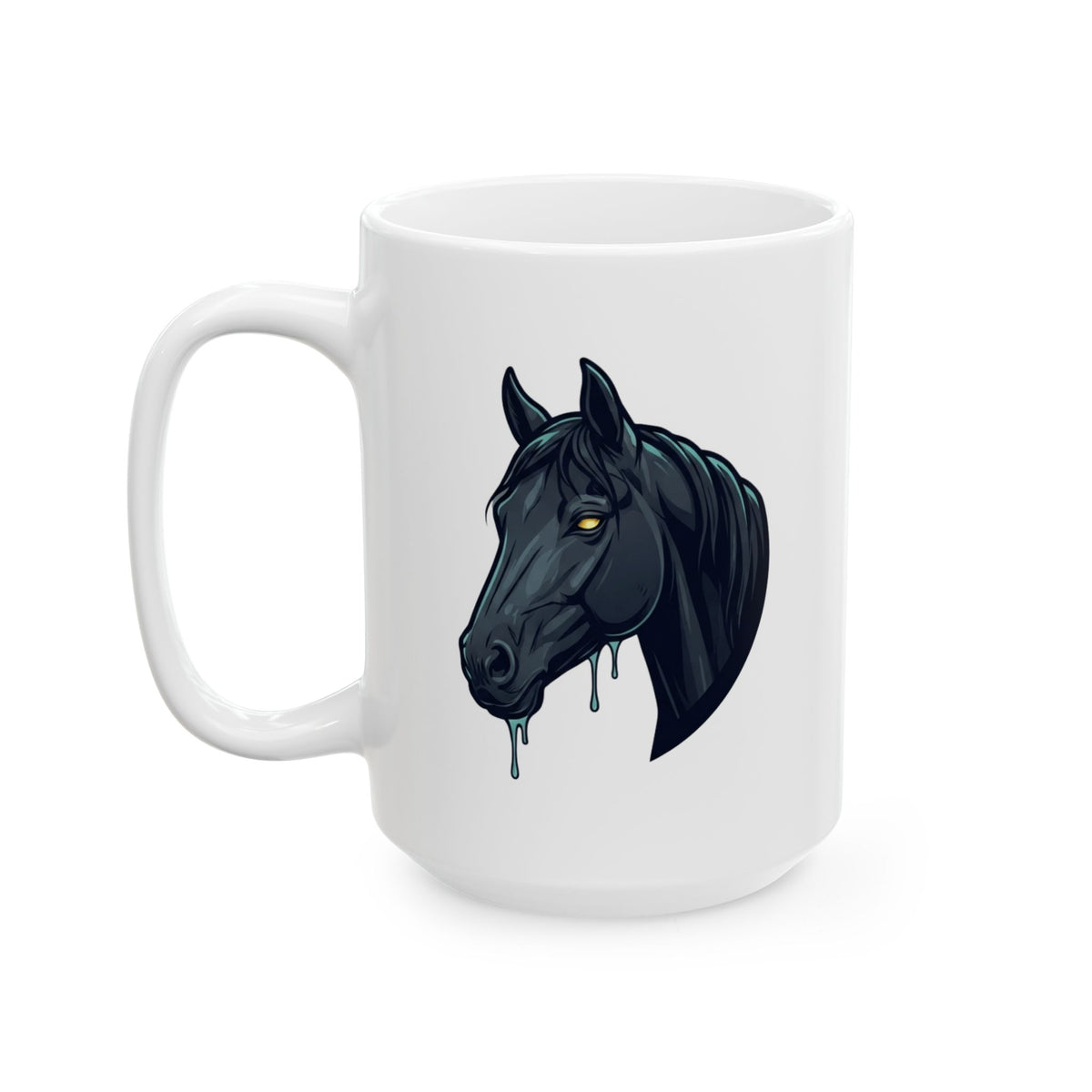 "Kelpie (Scottish Folklore)" White Ceramic Mug — Graphic