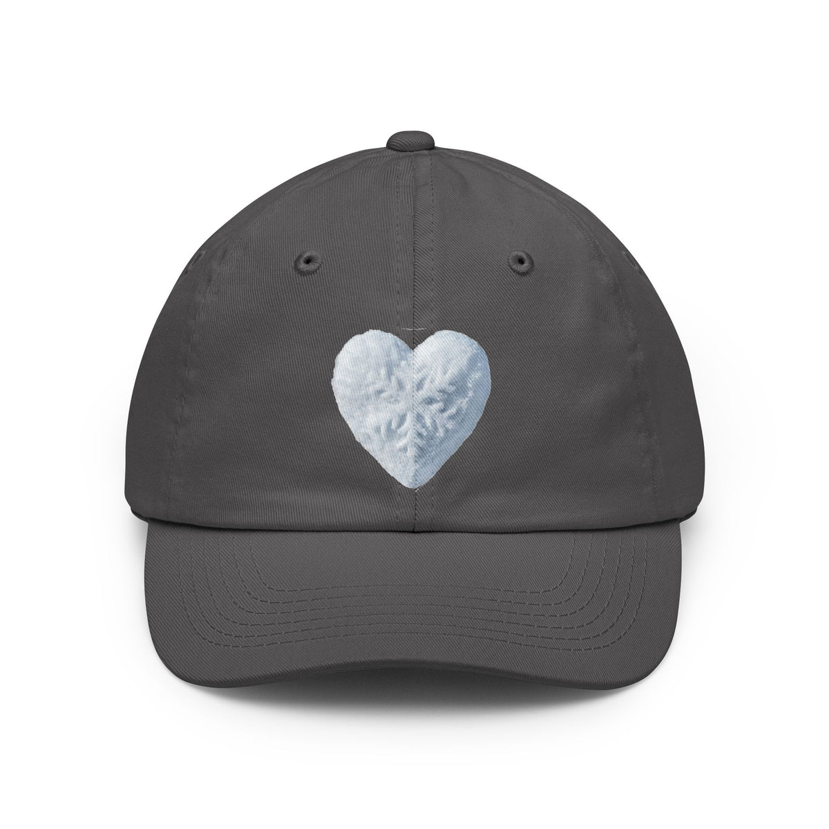 Color: Charcoal | I Love Snow Dad Hat — Graphic