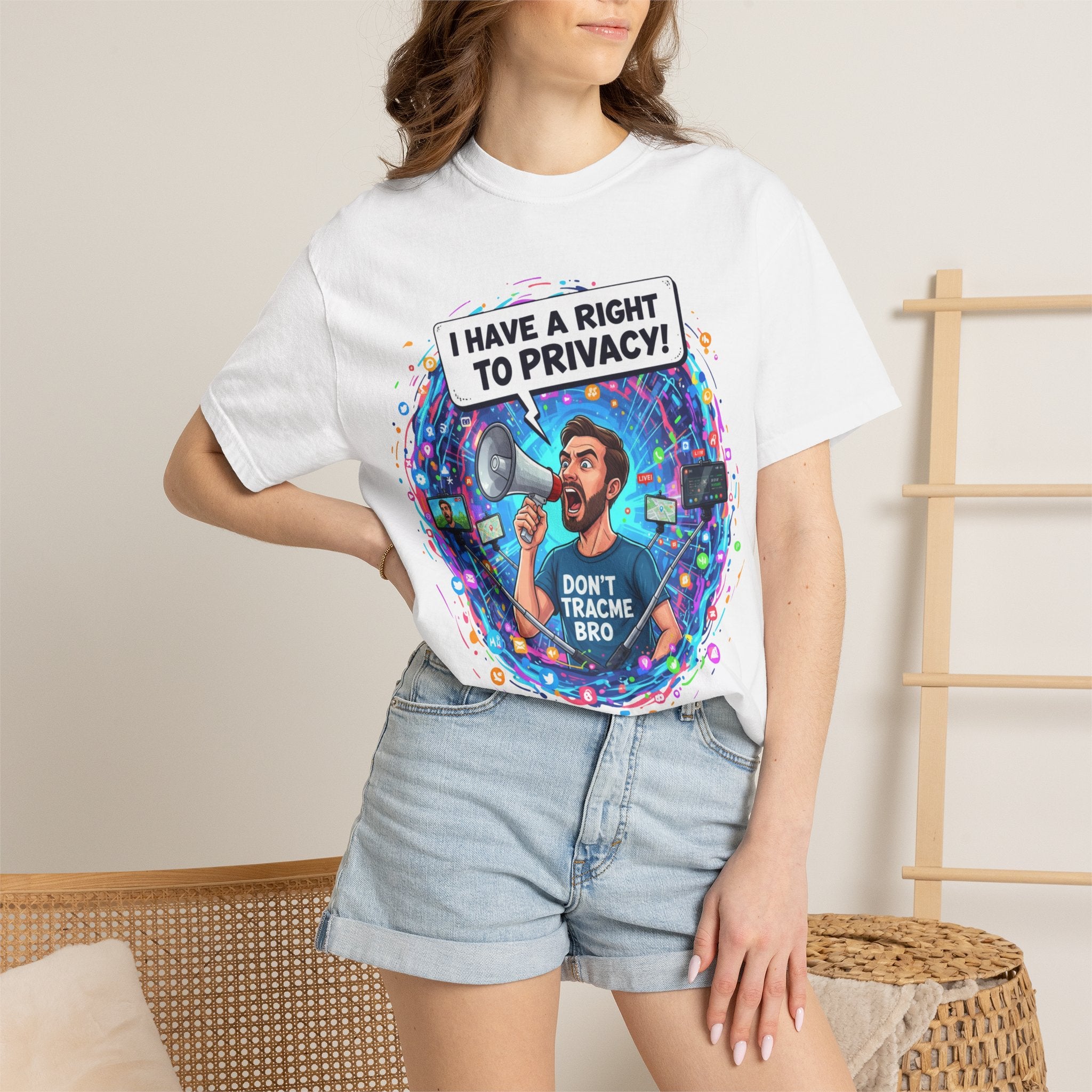 "The Right to Privacy"  Unisex Garment-Dyed T-shirt