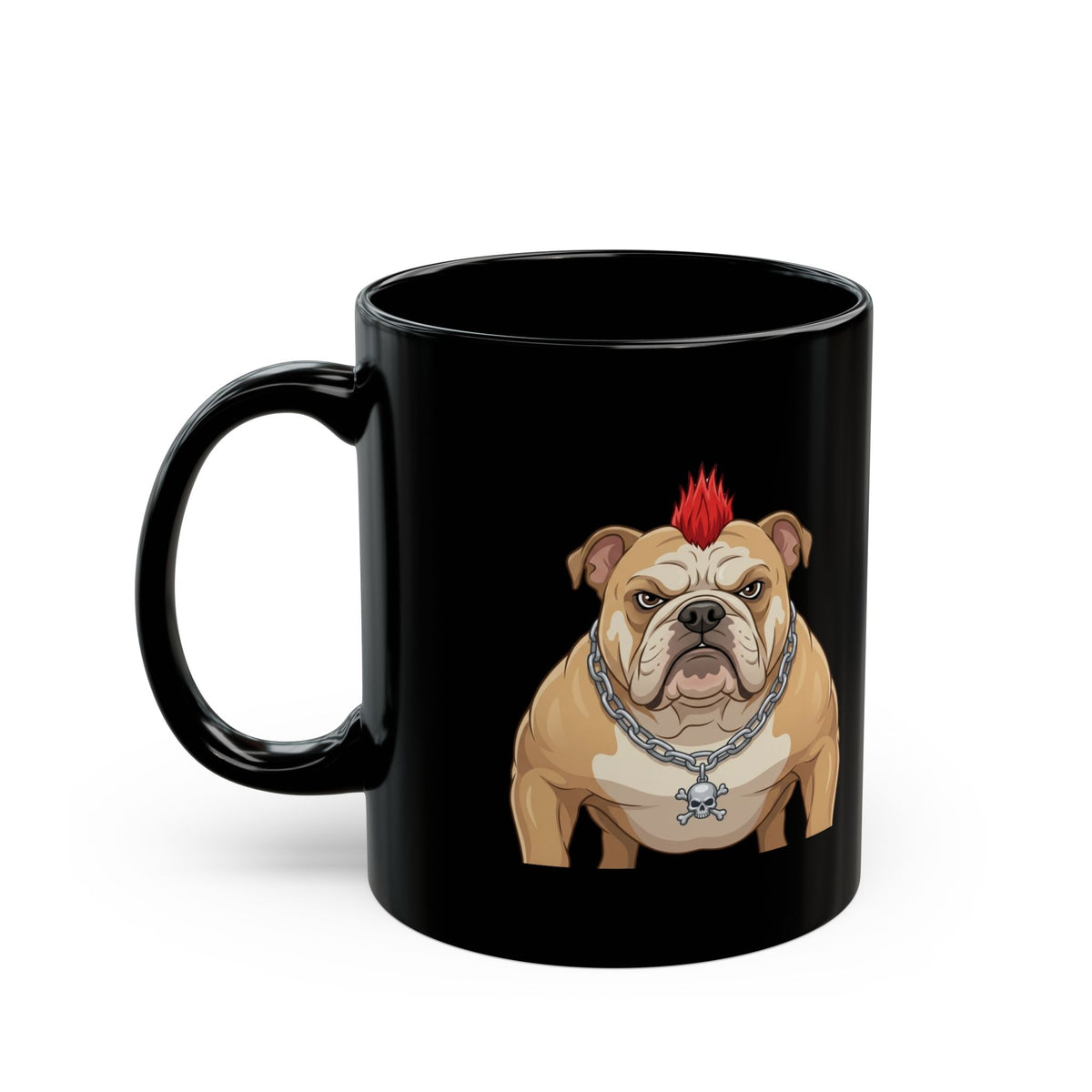 "Bones" Black Ceramic Mug