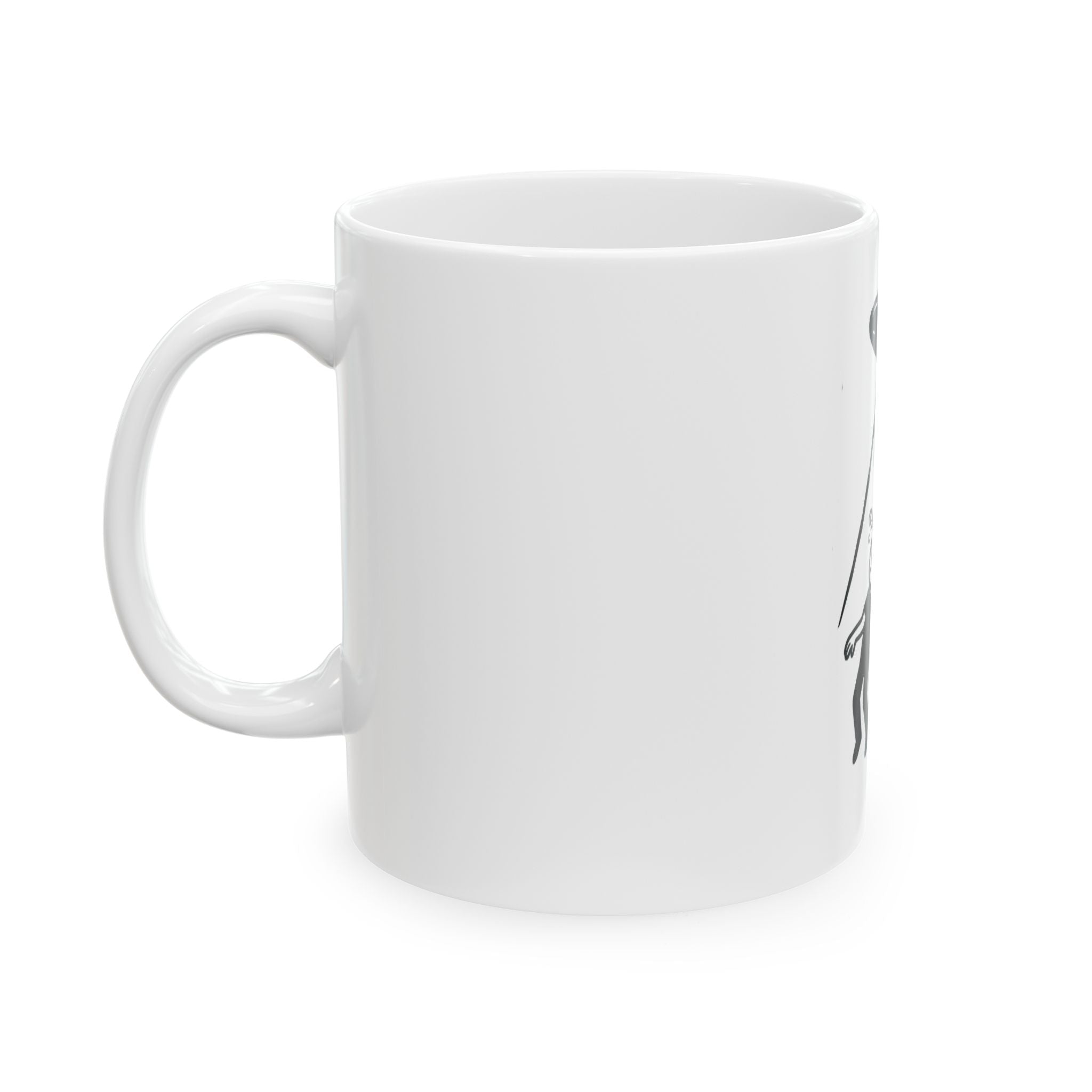 "UFO's" White Ceramic Mug — Graphic