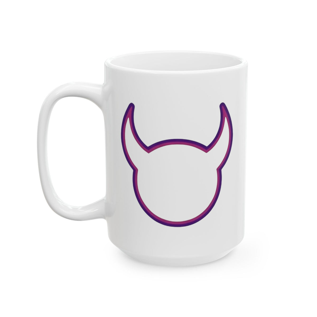 "I'm The Girl Satan's Mom Warned About" White Ceramic Mug — Graphic