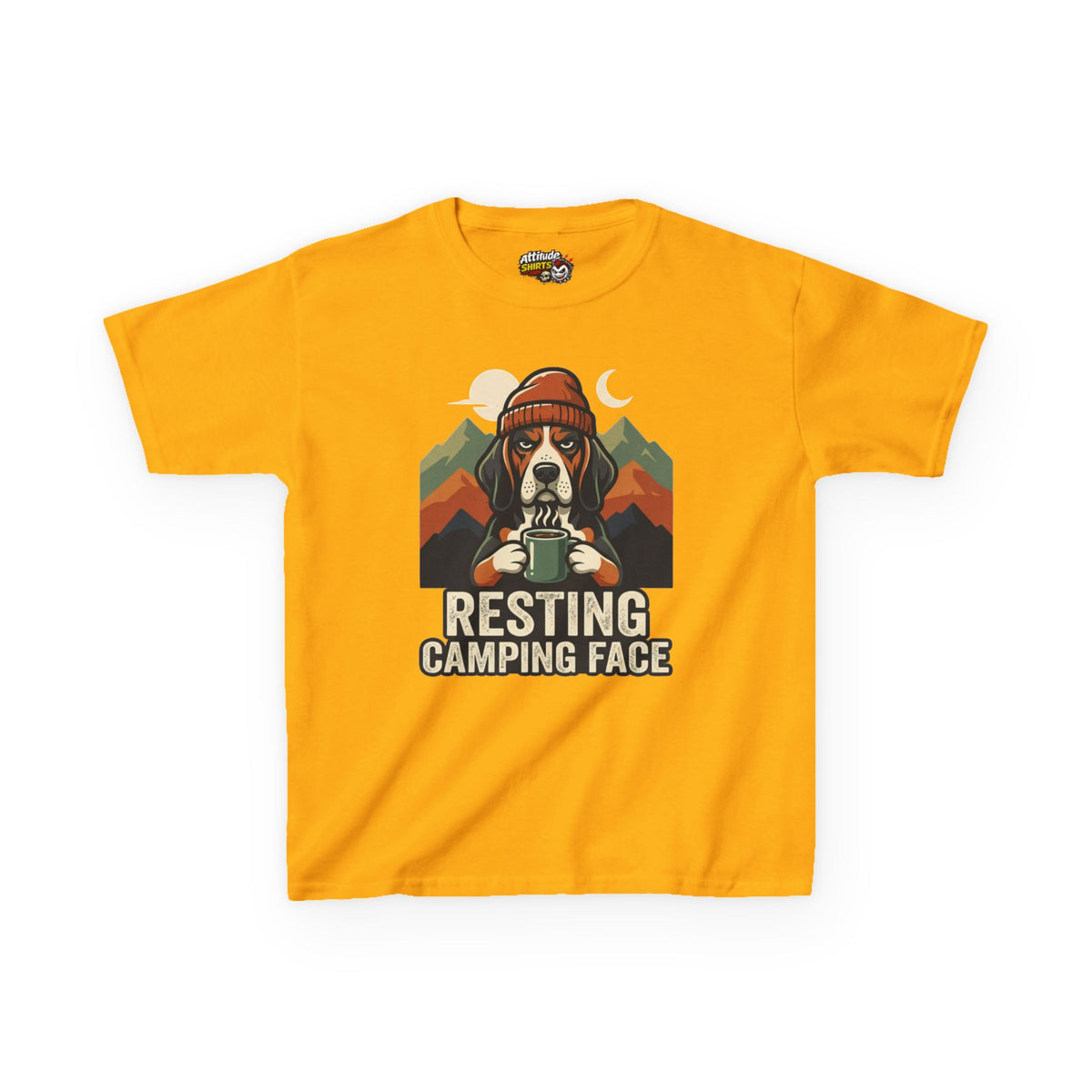 "Resting Camping Face" Kids Tee