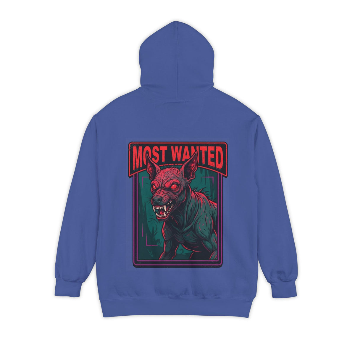 Color: Flo Blue | Chupacabra (Puerto Rico-Latin America) Garment-Dyed Hoodie