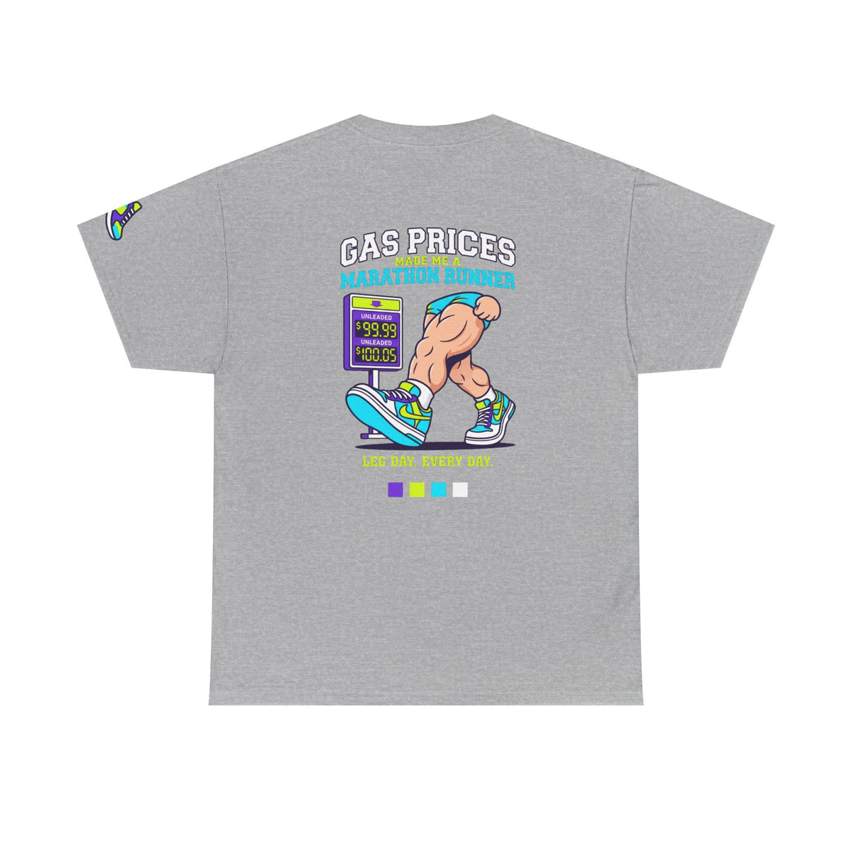 Color: Sport Grey | Gas Prices Made Me a Marathon Runner Premium Graphic Tee