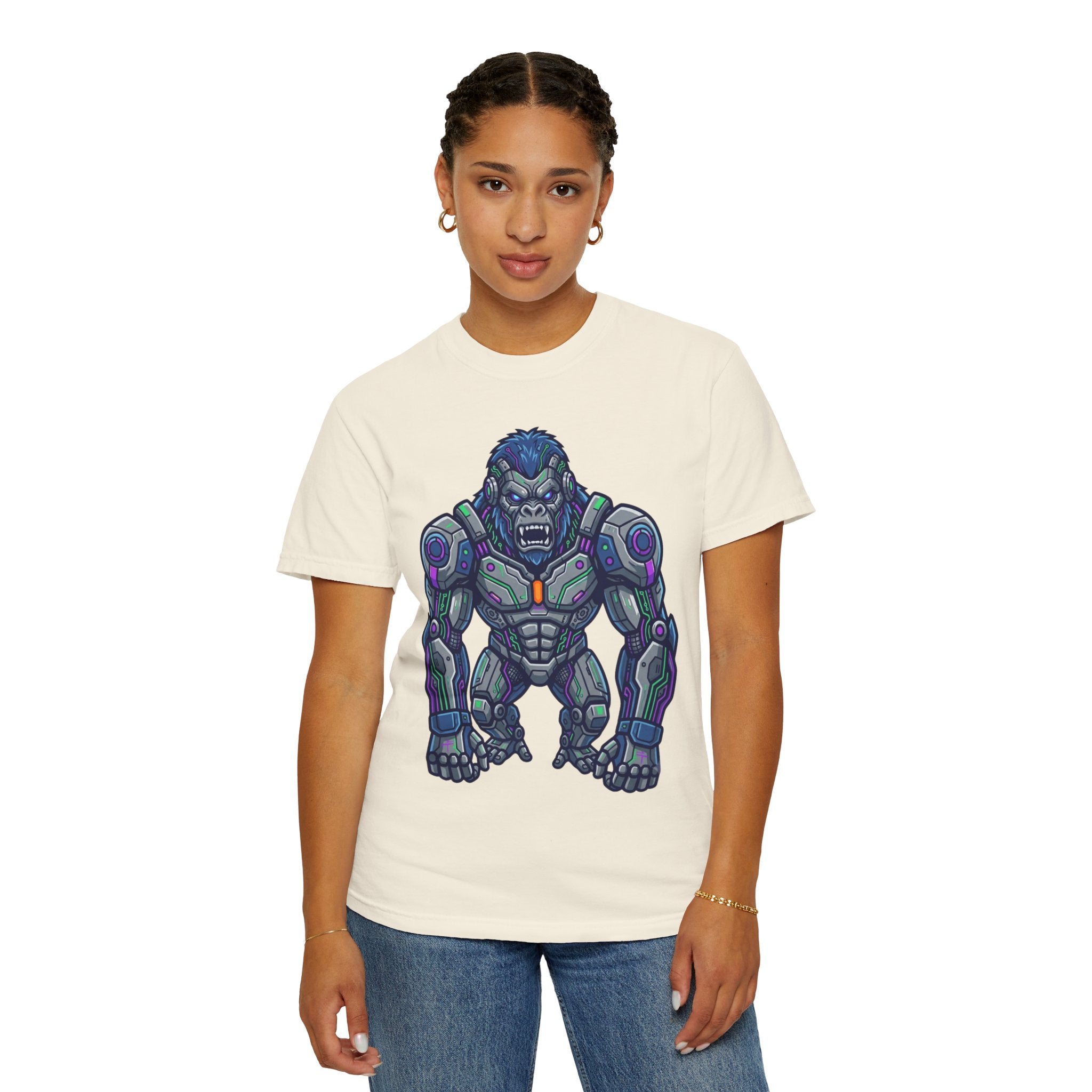"Cyber Gorilla" Unisex Garment-Dyed Tee