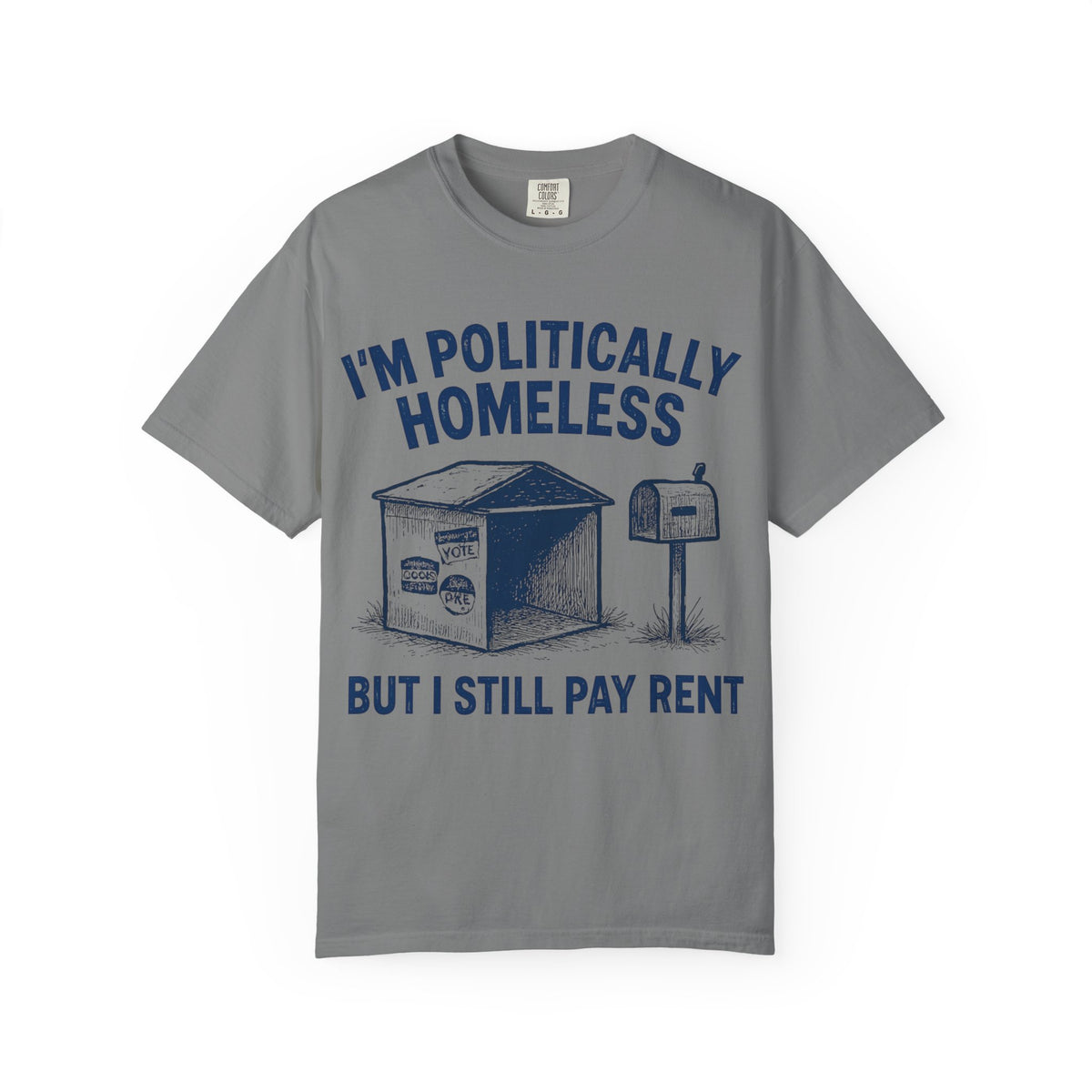Color: Grey | The Safe Space Sentry  Unisex Garment-Dyed T-shirt